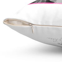 Somi in Pink Garden Pillow Case